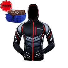 Load image into Gallery viewer, Fishing Clothing Hooded Men Jacket Quick-Drying Coat Fishing Shirt For Hiking Cycling Fishing Clothes Pesca Free Gift