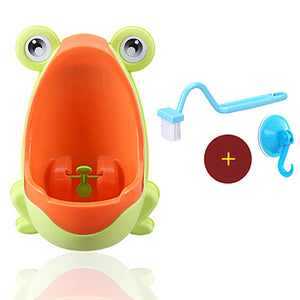 Frog Boys Potty Urinal Toilet With Suction Cups Urinoir Enfant Penico Menino WC Training Pinico Kids Pee Urinal-Boy For Children
