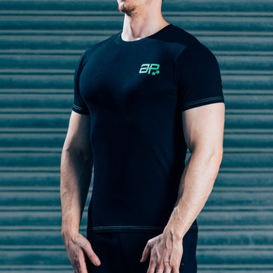 FormFit T-Shirt - Black & Bright Green