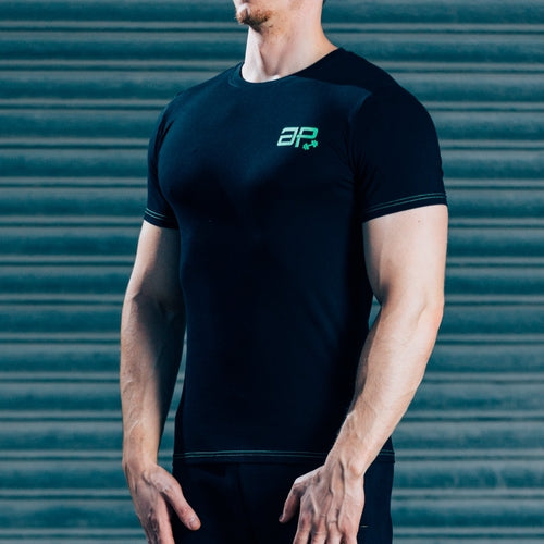 FormFit T-Shirt - Black & Bright Green