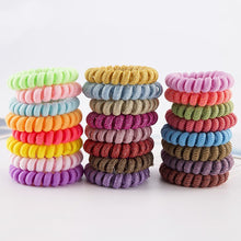 Load image into Gallery viewer, 4PCS/lot New high quality telephone line child lady hair ring Scrunchie Elastic Hair Band Hair Ties Rope Hair Accessories