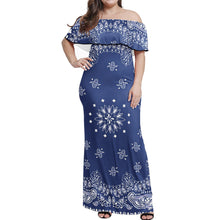 Load image into Gallery viewer, Women&#39;s Party Clothing One Shoulder Dresses Plus Size Sexy vintage Long Dresses Print On Demand Bandana Print dress Style 1