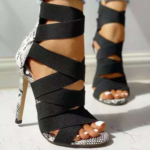 Sexy Ladies Peep Toe Shoes High Heels Women Sandals 2021 Zipper High Heels New Fashion Summer Women Pumps