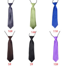 Load image into Gallery viewer, Children Tie Necktie Bowknot Collar Flower School Boy Uniform Bow Tie Kids Wedding Tie Solid Rope Tie Elastic Band Easy To Wear