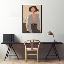 Load image into Gallery viewer, Nordic Abstract Figure Poster Line Fashion Woman Canvas Painting Wall Art Home Decoration Hd Print for Bedroom and Living Room