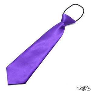 Children Elastic Tie Necktie School Boys Girls Kids Baby Wedding Fashion Solid Color Tie Wedding Students Necktie Neck Tie