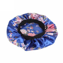 Load image into Gallery viewer, New Fshion Colorful Night Cap Wide Brim High Elastic Headband Shower Chemotherapy Cap Satin Lined Bonnet Bonnet Hat Wholesale