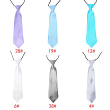 Load image into Gallery viewer, Children Tie Necktie Bowknot Collar Flower School Boy Uniform Bow Tie Kids Wedding Tie Solid Rope Tie Elastic Band Easy To Wear