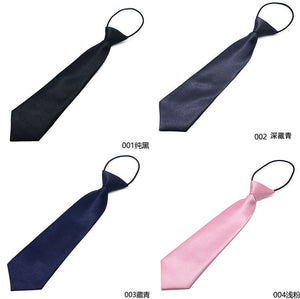 Children Elastic Tie Necktie School Boys Girls Kids Baby Wedding Fashion Solid Color Tie Wedding Students Necktie Neck Tie