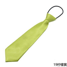 Load image into Gallery viewer, Children Elastic Tie Necktie School Boys Girls Kids Baby Wedding Fashion Solid Color Tie Wedding Students Necktie Neck Tie