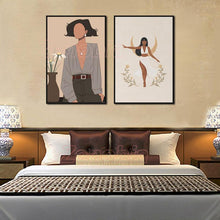 Load image into Gallery viewer, Nordic Abstract Figure Poster Line Fashion Woman Canvas Painting Wall Art Home Decoration Hd Print for Bedroom and Living Room