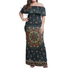 Load image into Gallery viewer, Women&#39;s Party Clothing One Shoulder Dresses Plus Size Sexy vintage Long Dresses Print On Demand Bandana Print dress Style 1