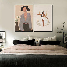 Load image into Gallery viewer, Nordic Abstract Figure Poster Line Fashion Woman Canvas Painting Wall Art Home Decoration Hd Print for Bedroom and Living Room