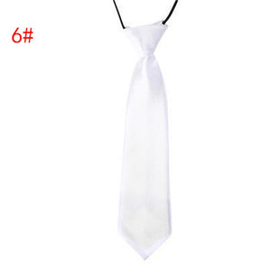 Children Tie Necktie Bowknot Collar Flower School Boy Uniform Bow Tie Kids Wedding Tie Solid Rope Tie Elastic Band Easy To Wear