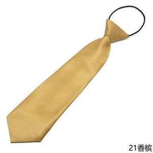 Children Elastic Tie Necktie School Boys Girls Kids Baby Wedding Fashion Solid Color Tie Wedding Students Necktie Neck Tie