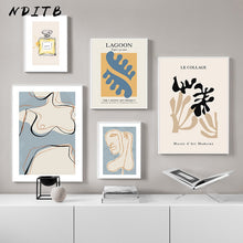 Load image into Gallery viewer, Matisse Abstract Plant Canvas Wall Painting Line Drawing Woman Poster Print Perfume Fashion Art Picture Modern Living Room Decor 1