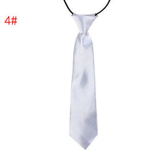 Children Tie Necktie Bowknot Collar Flower School Boy Uniform Bow Tie Kids Wedding Tie Solid Rope Tie Elastic Band Easy To Wear