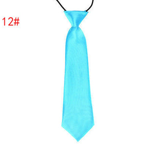 Children Tie Necktie Bowknot Collar Flower School Boy Uniform Bow Tie Kids Wedding Tie Solid Rope Tie Elastic Band Easy To Wear
