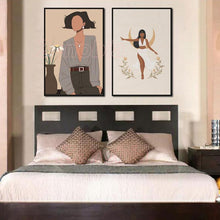 Load image into Gallery viewer, Nordic Abstract Figure Poster Line Fashion Woman Canvas Painting Wall Art Home Decoration Hd Print for Bedroom and Living Room