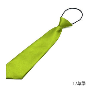 Children Elastic Tie Necktie School Boys Girls Kids Baby Wedding Fashion Solid Color Tie Wedding Students Necktie Neck Tie