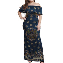 Load image into Gallery viewer, Women&#39;s Party Clothing One Shoulder Dresses Plus Size Sexy vintage Long Dresses Print On Demand Bandana Print dress Style 1
