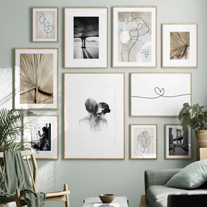 Line Black And White Sexy Window Girl Nordic Canvas Painting Fashion Beautiful Woman Posters Wall Art Pictures Living Room Decor