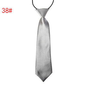 Children Tie Necktie Bowknot Collar Flower School Boy Uniform Bow Tie Kids Wedding Tie Solid Rope Tie Elastic Band Easy To Wear