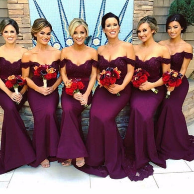 Pink Lace Applique Sexy Mermaid Long Bridesmaid Dresses 2021 hot Maid Of Honor For Wedding Party With Train plus size maxi 2-26w 1