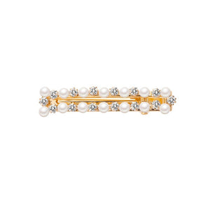 Sweetly Artifial Pearl Duck Clip Hair Pins Geometric Wave Heart Square Circle Straight Line Headwear for Women