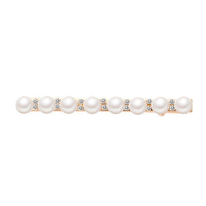Sweetly Artifial Pearl Duck Clip Hair Pins Geometric Wave Heart Square Circle Straight Line Headwear for Women