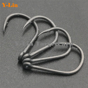 Carp Fishing Hooks Wide Gape Barbed Hook Quality Carbon Steel Curve Shank Made In Japan Carp Hair Chod Rigs