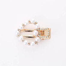 Load image into Gallery viewer, Sweetly Artifial Pearl Duck Clip Hair Pins Geometric Wave Heart Square Circle Straight Line Headwear for Women