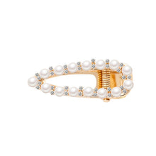 Load image into Gallery viewer, Sweetly Artifial Pearl Duck Clip Hair Pins Geometric Wave Heart Square Circle Straight Line Headwear for Women