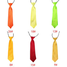 Load image into Gallery viewer, Children Tie Necktie Bowknot Collar Flower School Boy Uniform Bow Tie Kids Wedding Tie Solid Rope Tie Elastic Band Easy To Wear