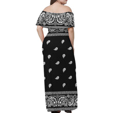 Load image into Gallery viewer, Women&#39;s Party Clothing One Shoulder Dresses Plus Size Sexy vintage Long Dresses Print On Demand Bandana Print dress Style 1