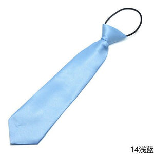 Children Elastic Tie Necktie School Boys Girls Kids Baby Wedding Fashion Solid Color Tie Wedding Students Necktie Neck Tie