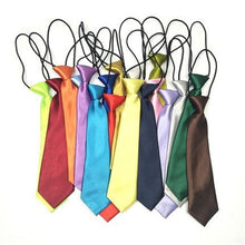 Load image into Gallery viewer, Children Elastic Tie Necktie School Boys Girls Kids Baby Wedding Fashion Solid Color Tie Wedding Students Necktie Neck Tie