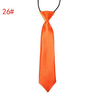 Children Tie Necktie Bowknot Collar Flower School Boy Uniform Bow Tie Kids Wedding Tie Solid Rope Tie Elastic Band Easy To Wear
