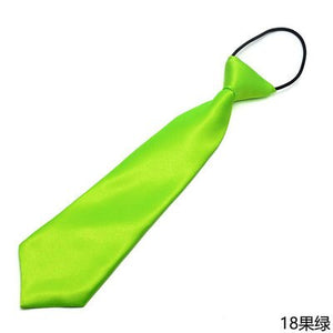 Children Elastic Tie Necktie School Boys Girls Kids Baby Wedding Fashion Solid Color Tie Wedding Students Necktie Neck Tie