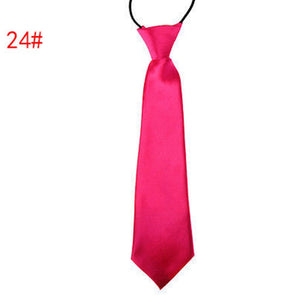 Children Tie Necktie Bowknot Collar Flower School Boy Uniform Bow Tie Kids Wedding Tie Solid Rope Tie Elastic Band Easy To Wear