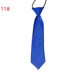 Children Tie Necktie Bowknot Collar Flower School Boy Uniform Bow Tie Kids Wedding Tie Solid Rope Tie Elastic Band Easy To Wear