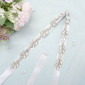 S294 New Rhinestone Bridal Wedding Dress Belts Bride Bridesmaid Dresses Accessories Women Party Prom Evening Dresses Waistband