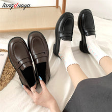 Load image into Gallery viewer, loafers women Mary Jane Shoes Girls Japanese School Jk Uniform Lolita Shoes College Gothic High Quality loafers for women 2022