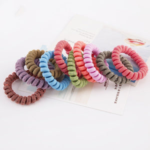 4PCS/lot New high quality telephone line child lady hair ring Scrunchie Elastic Hair Band Hair Ties Rope Hair Accessories