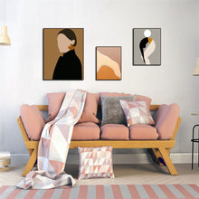 Load image into Gallery viewer, Fashion Canvas Painting Pretty Woman Posters Abstract Line Pictures Geometry Art Prints Nordic Paintings For Home Decoration