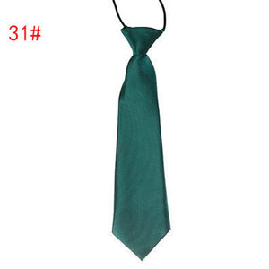 Children Tie Necktie Bowknot Collar Flower School Boy Uniform Bow Tie Kids Wedding Tie Solid Rope Tie Elastic Band Easy To Wear