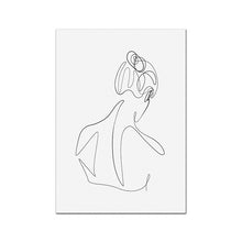Load image into Gallery viewer, Minimalist Woman Sketch Poster Abstract Fashion Canvas Painting Line Art Print Norbic Wall Pictures for Living Room Home Decor