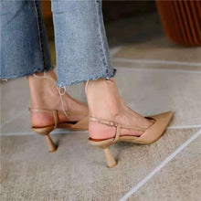 Load image into Gallery viewer, Salu High Thin Heels Sandals for Woman Basic Model Genuine Leather Casual 34-40 Size Sandals Women Pointed Toe Womans Shoes