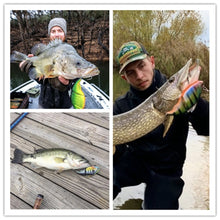 Load image into Gallery viewer, Vatalion Sinking VIB Fishing Lure 120mm/43g Crankbait Artificial Hard Bait Jointed Swimbait Vibration Wobblers Pike Bass Fishing