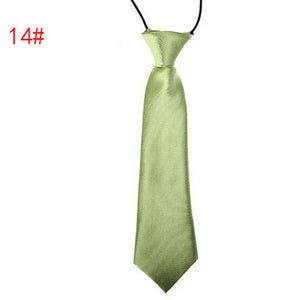 Children Tie Necktie Bowknot Collar Flower School Boy Uniform Bow Tie Kids Wedding Tie Solid Rope Tie Elastic Band Easy To Wear